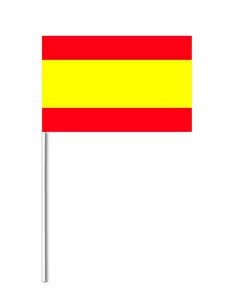 Pappersflagga Spanien 14 x 21 cm