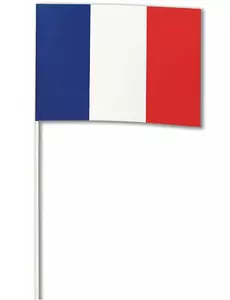 Fransk pappersflagga 14 x 21 cm