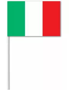 Italiensk pappersflagga 14 x 21 cm