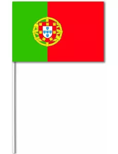 Portugisisk pappersflagga 14 x 21 cm