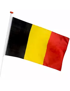 Belgien-supporterflagga 90 X 150 cm