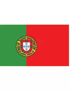 Portugal-supporterflagga 150 x 90 cm