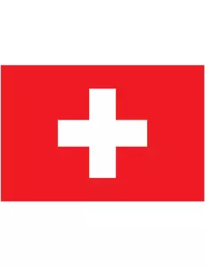 Schweizisk supporterflagga 150 x 90 cm