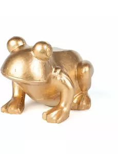 Gyllene groda i harts 10 cm