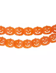 Halloweenkrans med pumpor 4 m