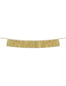 Girlang med guldfärgade trådar 135 cm