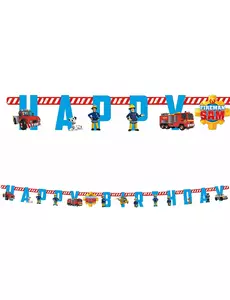 Happy Birthday-pappersgirlang Sam den brandman™ 180 cm
