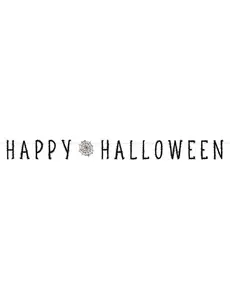 Happy Halloween-girlang spindelnät 180 cm