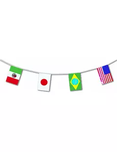Plastgirlang Världens länder 5 m