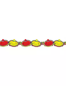 Pappersgirlang Mexiko sombreros 3 m