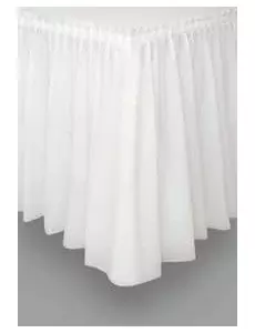 Vit plastbordsduk 73 x 426 cm