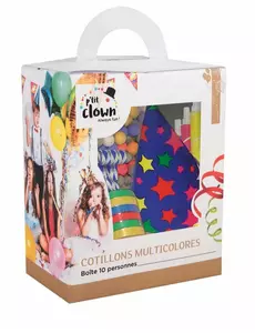 Färgglatt partykit för 10 personer