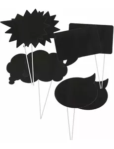 Fotobås-kit med anpassningsbara pratbubblor