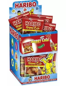 Mini-påse Haribo Happy Cola-godis – 40 g