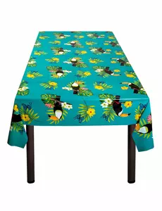 Plastduk med tukanmotiv 130 x 180 cm