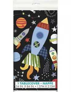 Svart universell plastduk 137 x 213 cm