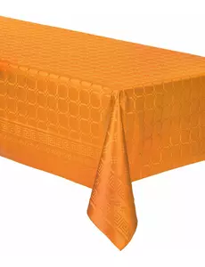Pappersduk på rulle damast orange 6 m