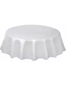 Rund vit plastduk 213 cm