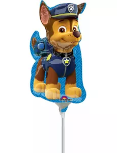 Liten aluminiumballong Chase Paw Patrol™ 27 cm