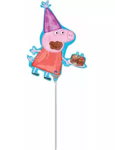 Liten aluminiumballong Peppa Pig™ 25 x 33 cm