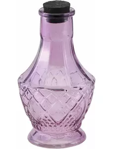 Lila glasflaska 11,5 cm