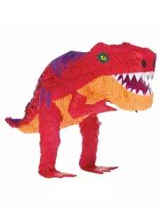 Röd T-Rex-piñata 58 x 29 x 23 cm