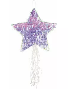 Iridescent stjärnpiñata 45 cm