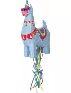 Blå lamapiñata 50 cm