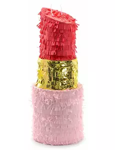 Läppstiftsformad piñata röd 20 x 54 x 20 cm