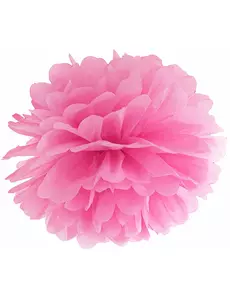 Fuchsiafärgad papperspompon att hänga upp 25 cm