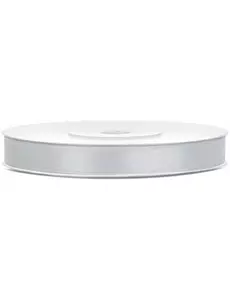 Satinband silverfärgat 0,6 cm x 25 m
