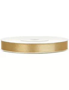 Ockragult satinband 0,6 cm x 25 m