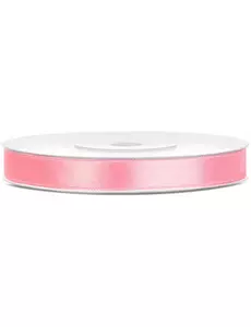 Rosa satinband 0.6 cm x 25 m