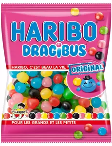 Påse Haribo Dragibus-godis – 120 g
