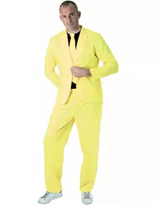 Neongul fashionmaskeraddräkt för vuxen