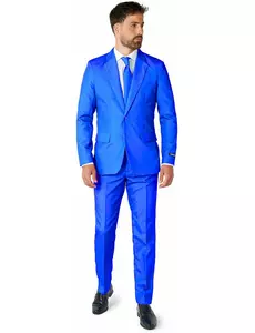 Mr. Solid blå kostym herr Suitmeister™, Storlek: Small (EU 44-46)