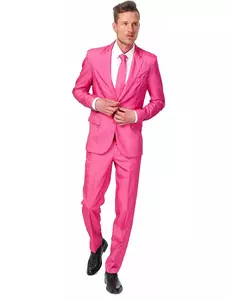 Rosa Mr. Solid-kostym herr Suitmeister™, Storlek: Small (EU 44-46)
