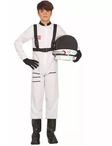 Vit astronautmaskeraddräkt ungdom
