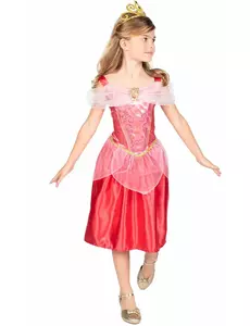 Aurora Törnrosa™ klassisk maskeraddräkt flicka, Storlek: 7-8 år (124 - 136 cm)
