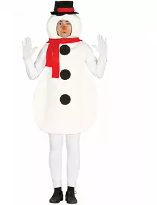 Snögubbemaskeraddräkt för vuxen