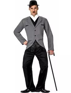 Charlot gatudansare-maskeraddräkt herr, Storlek: Medium/Large