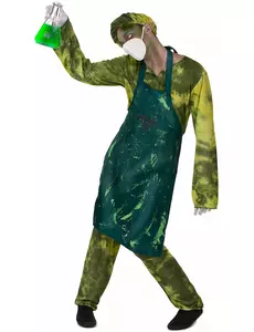 Maskeraddräkt radioaktiv kirurg herr, Storlek: Large