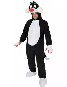 Klassisk Sylvester Looney Tunes™-maskeraddräkt för vuxen