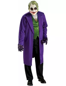 Klassisk Joker The Dark Knight™-maskeraddräkt vuxen, Storlek: Medium/Large