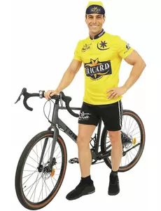 Gul cyklistmaskeraddräkt Tricard herr, Storlek: Large/X-Large