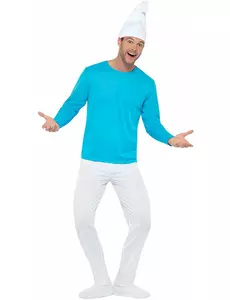 Maskeraddräkt Smurf™ i stor storlek för vuxen