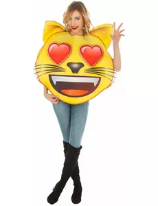 Emoji Chat hjärta™-maskeraddräkt vuxen
