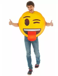 Emoji blinkning™-maskeraddräkt vuxen
