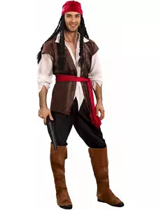 Piratmaskeraddräkt i stora storlekar herr