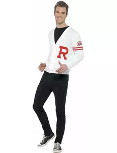 Grease Rydell Prep Grease™-maskeraddräkt herr, Storlek: Medium